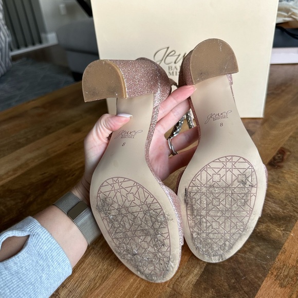 Badgley Mischka Louise Ankle Strap Sandal - Rose Gold - Picture 6 of 6